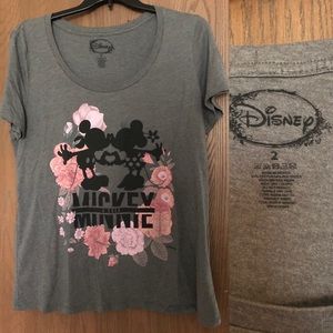 TORRID Gray Minnie and Mickey t-shirt